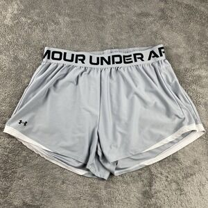 Under‎ Armour UA Play Up 2.0 Shorts Womens 1X Gray Loose